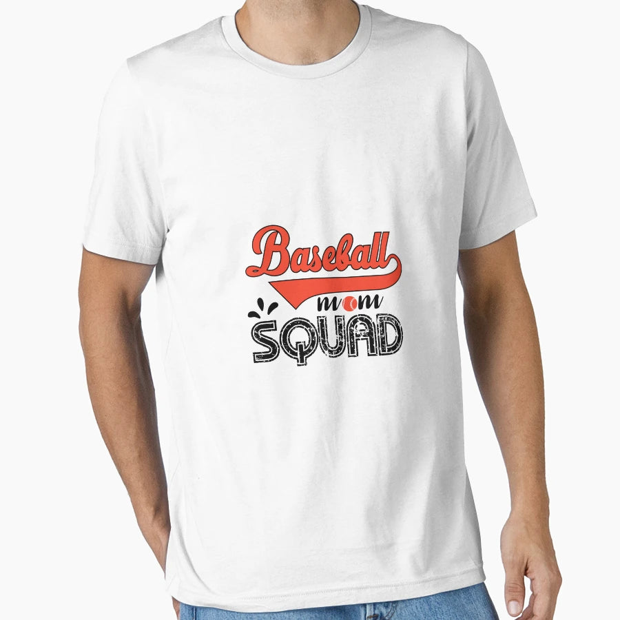 Baseball Mom Squad Gift T-Shirt - Trendy Graphic Men Women - T-Shirt, Sweatshirt, Hoodie