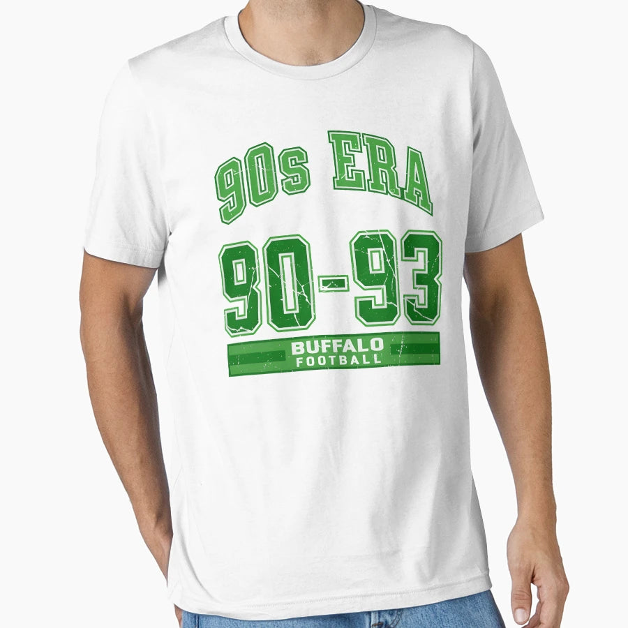 90S Buffalo Football Era 1990 1993 T-Shirt - Novelty Apparel for Adults - T-Shirt, Sweatshirt, Hoodie