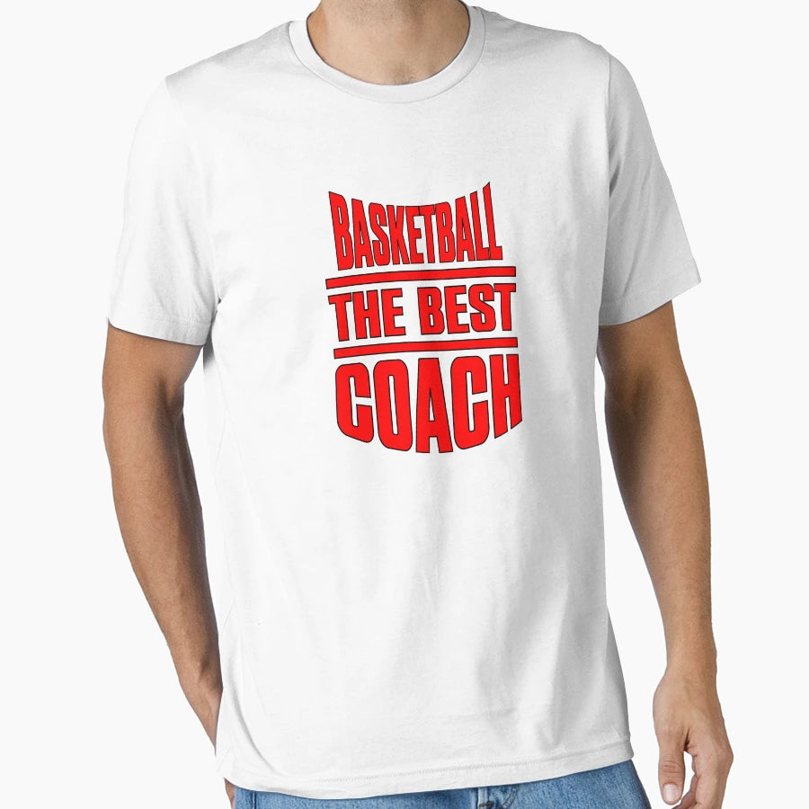Basketball Best Coach T-Shirt - Minimalist Print Unisex - T-Shirt, Sweatshirt, Hoodie