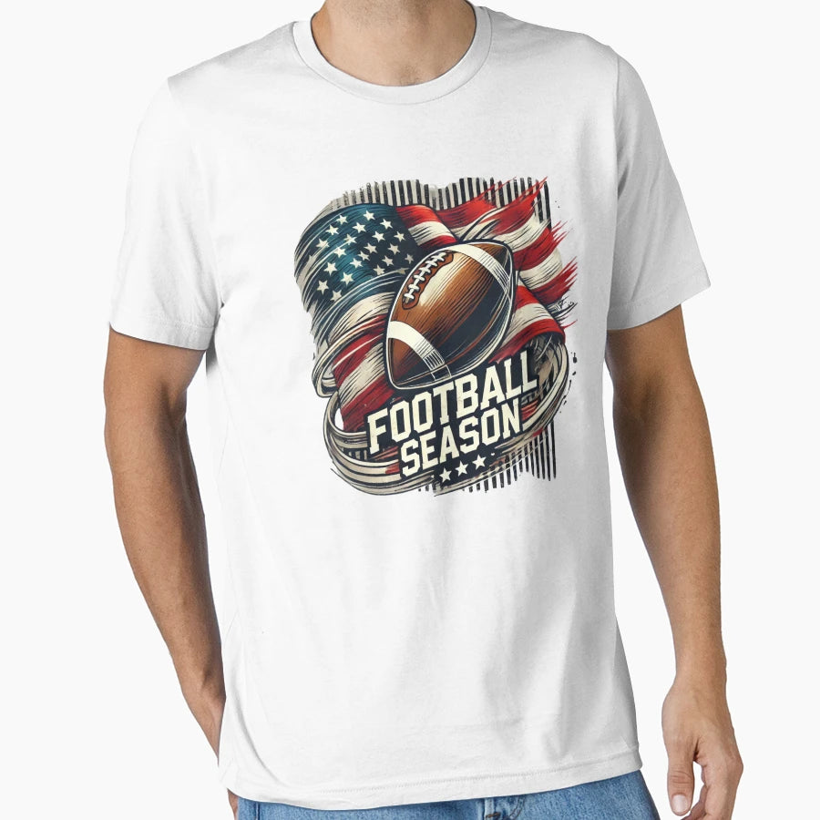 Usa Football Season T-Shirt - Trendy Graphic Men Women - T-Shirt, Sweatshirt, Hoodie