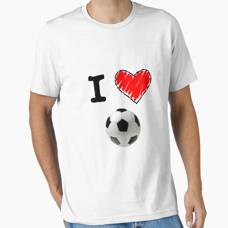 I Love Soccer T-Shirt - Graphic Print Men Women - T-Shirt, Sweatshirt, Hoodie