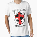 England 2018 World Cup Russia Football T-Shirt - Fun Novelty Design Unisex - T-Shirt, Sweatshirt, Hoodie