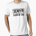 Senior Mom Soccer Class 2024 Womens T-Shirt - Minimalist Print for Adults - T-Shirt, Sweatshirt, Hoodie