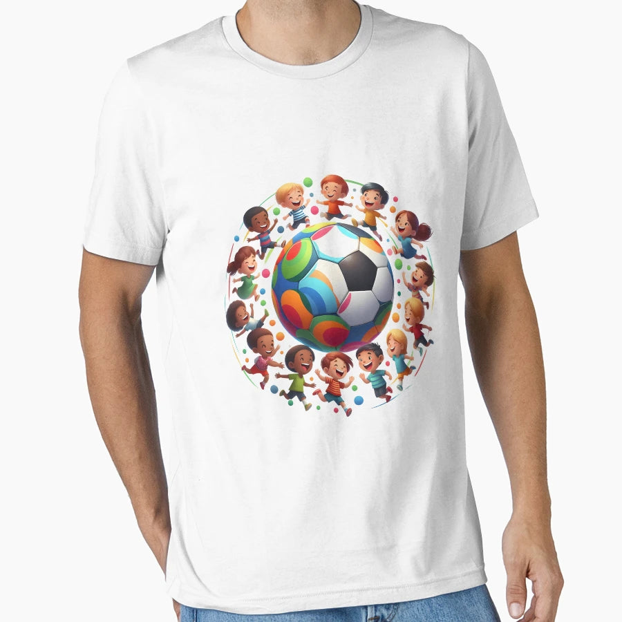 Friendship Football Field Children T-Shirt - Custom Art Print for Adults - T-Shirt, Sweatshirt, Hoodie