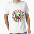 Friendship Football Field Children T-Shirt - Custom Art Print for Adults - T-Shirt, Sweatshirt, Hoodie