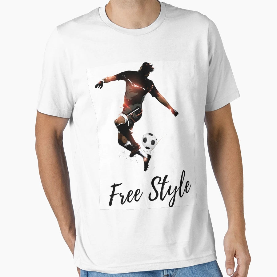 Freestyle Football T-Shirt - Minimalist Print for Adults - T-Shirt, Sweatshirt, Hoodie
