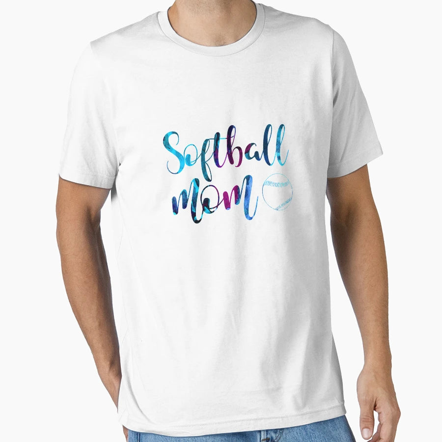 Softball Mom Show Love Your T-Shirt - Casual Everyday Wear for Adults - T-Shirt, Sweatshirt, Hoodie