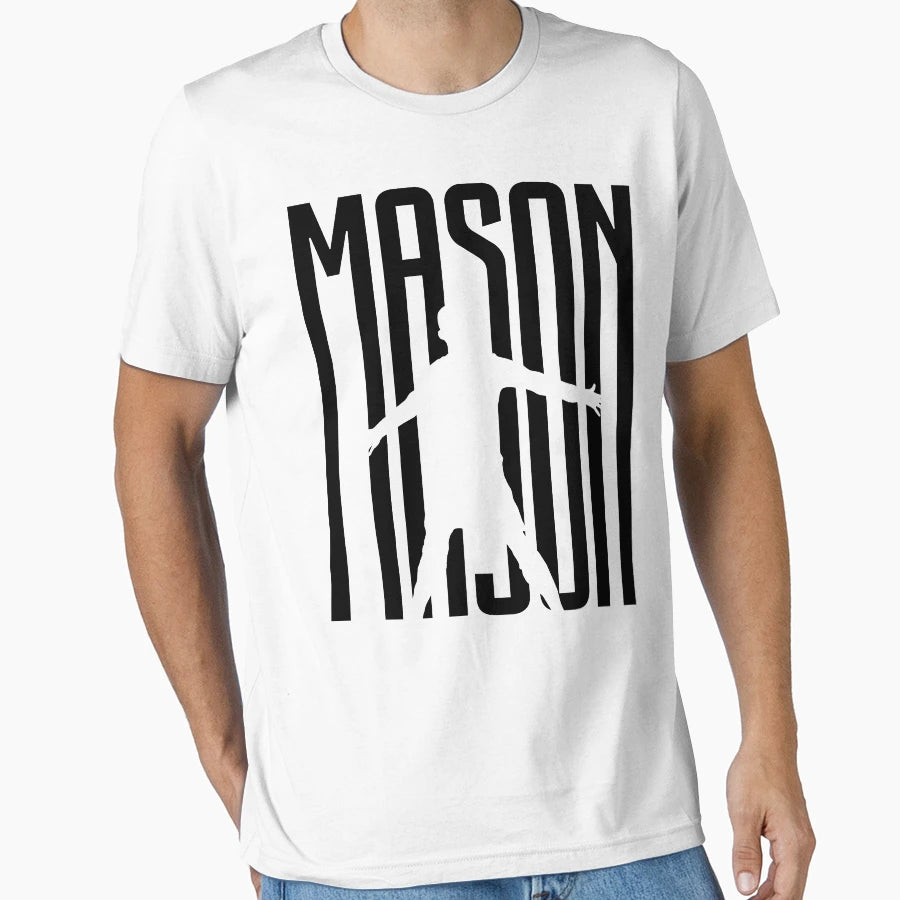 Mason Soccer Player Cr Fan Black T-Shirt - Aesthetic Graphic for Adults - T-Shirt, Sweatshirt, Hoodie