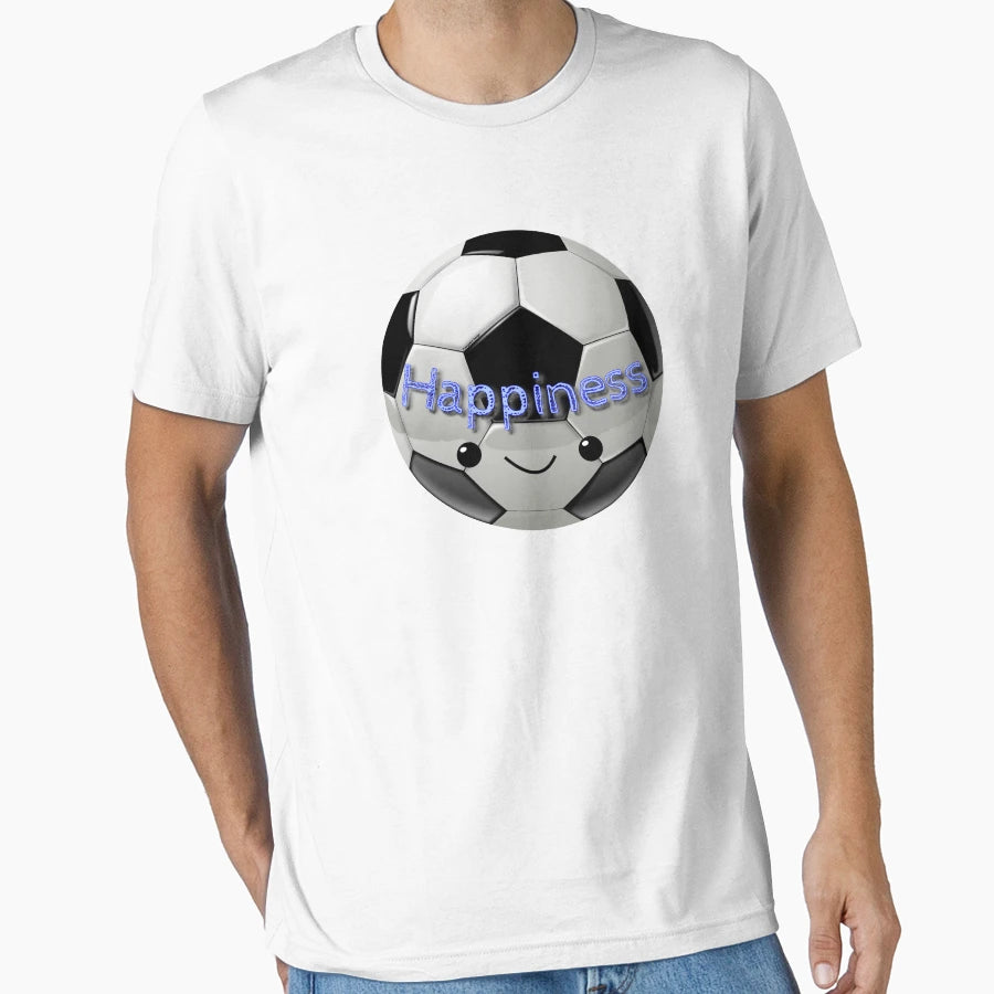 Happiness Football Soccer T-Shirt - Unique Graphic Unisex - T-Shirt, Sweatshirt, Hoodie