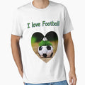 I Love Football T-Shirt - Unique Graphic for Adults - T-Shirt, Sweatshirt, Hoodie