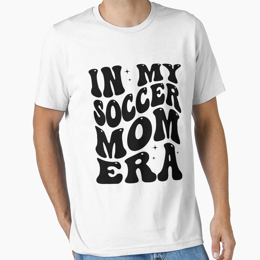 My Soccer Mom Era Groovy Soccer Mama T-Shirt - Graphic Print Unisex - T-Shirt, Sweatshirt, Hoodie