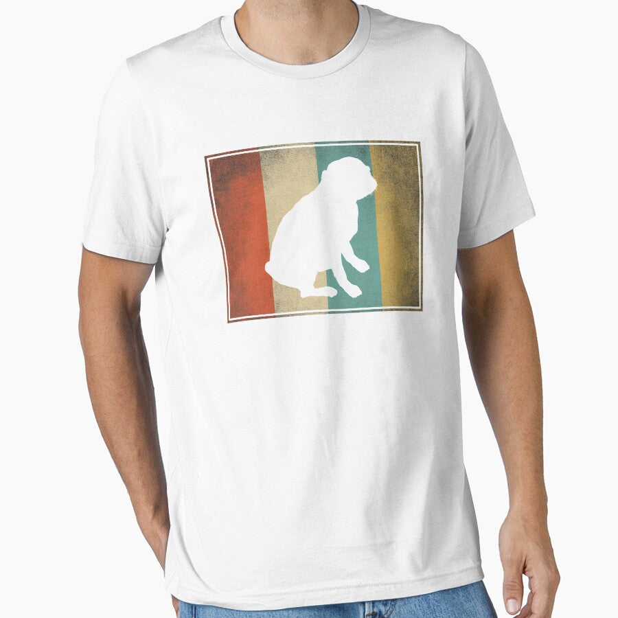 Vintage Pug Gift for Men Women Kids Retro Design by - Adult & Kids T-Shirts, Sweatshirts & Hoodies apparel design preview 1