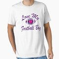 Love My Football T-Shirt - Minimalist Print Unisex - T-Shirt, Sweatshirt, Hoodie