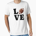 Love Football T-Shirt - Trendy Graphic for Adults - T-Shirt, Sweatshirt, Hoodie