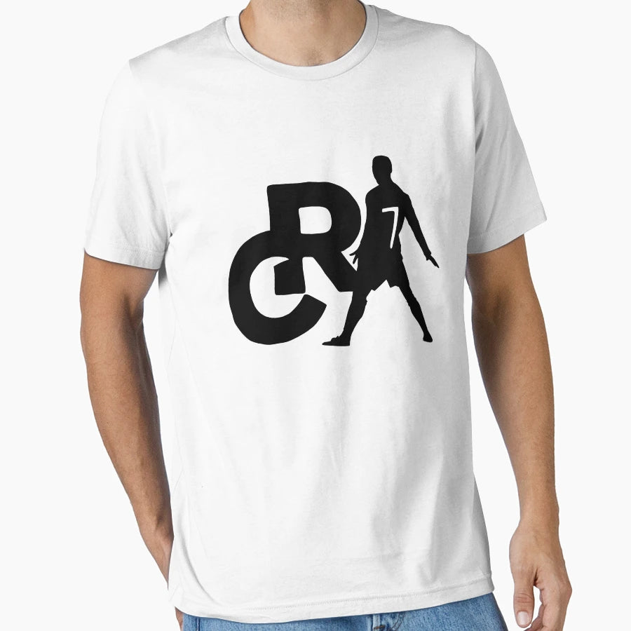 Cr7 Celebration Black T-Shirt - Minimalist Print for Adults - T-Shirt, Sweatshirt, Hoodie