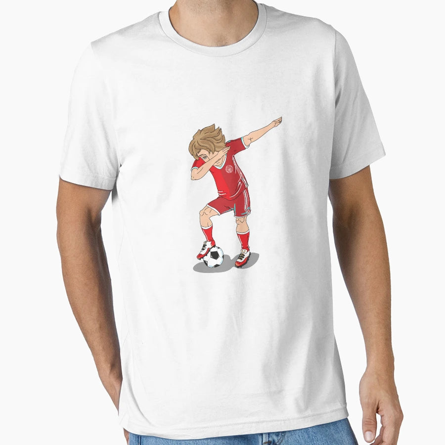 Denmark Footballer Dab T-Shirt - Casual Everyday Wear Men Women - T-Shirt, Sweatshirt, Hoodie