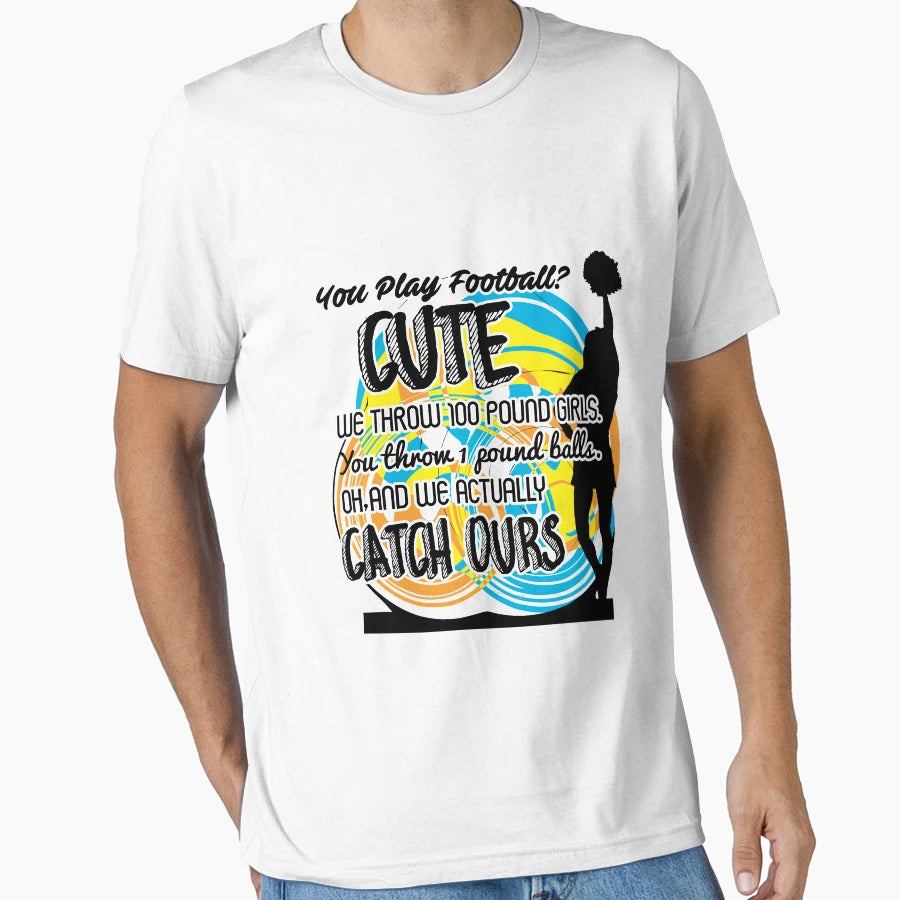 You Play Football We Throw 100 T-Shirt - Casual Everyday Wear Men Women - T-Shirt, Sweatshirt, Hoodie