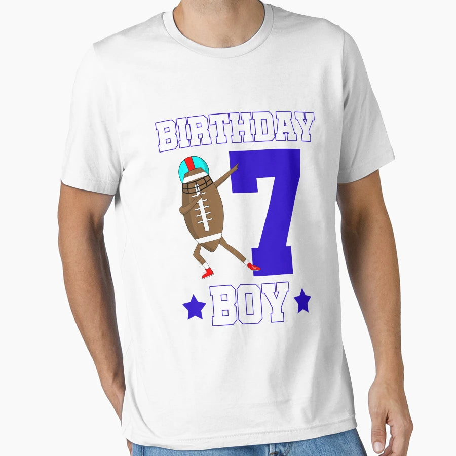 Football Birthday T-Shirt - Aesthetic Graphic Men Women - T-Shirt, Sweatshirt, Hoodie
