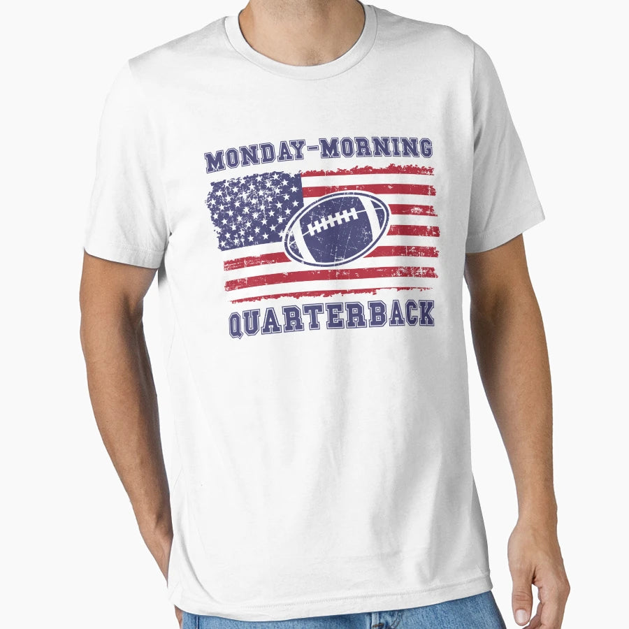 Football Monday Morning Quarterback T-Shirt - Minimalist Print Unisex - T-Shirt, Sweatshirt, Hoodie