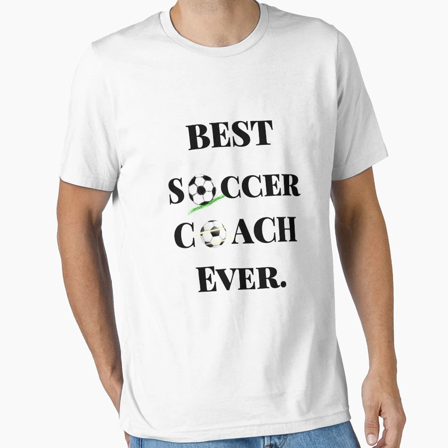 Best Soccer Coach Ever T-Shirt - Custom Art Print for Adults - T-Shirt, Sweatshirt, Hoodie