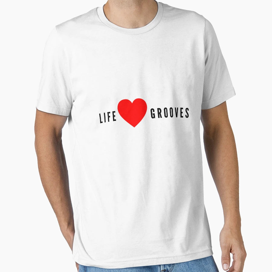Life Love Grooves Living Loving T-Shirt - Unique Graphic for Adults - T-Shirt, Sweatshirt, Hoodie