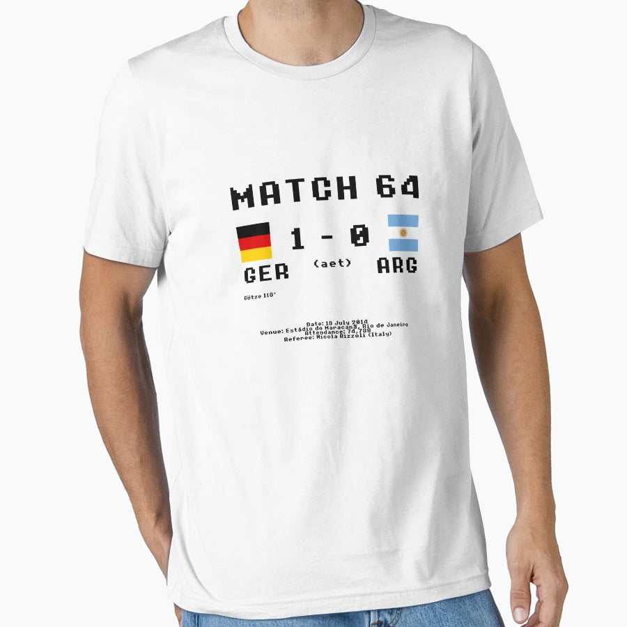 Match 64 World Cup Final 2014 T-Shirt - Casual Everyday Wear Men Women - T-Shirt, Sweatshirt, Hoodie