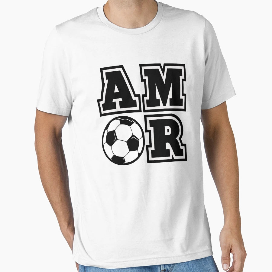 Amor Spanish I Love Soccer Funny Sports T-Shirt - Graphic Print Men Women - T-Shirt, Sweatshirt, Hoodie