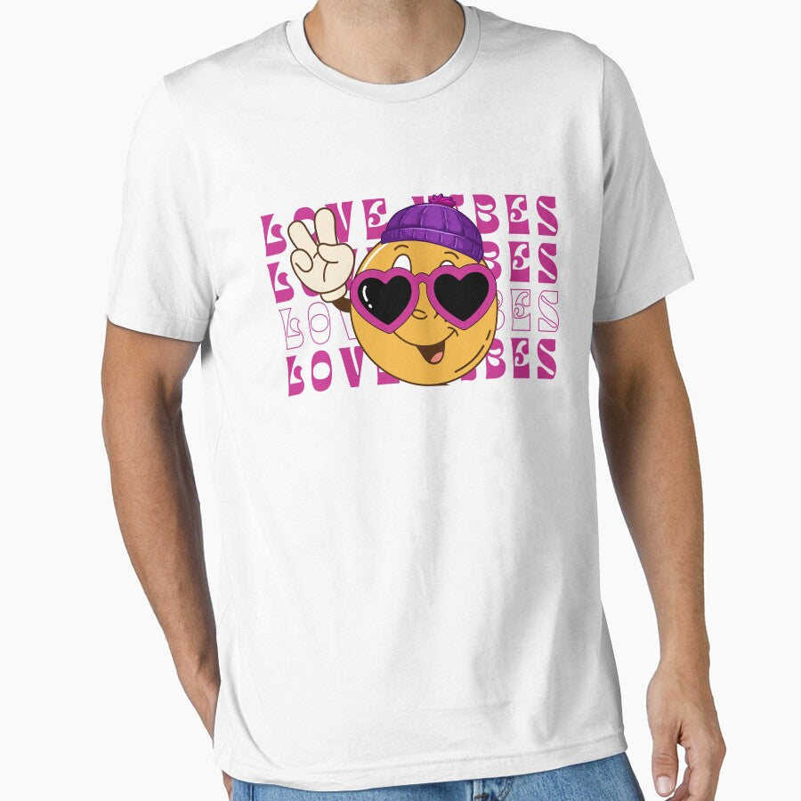 Valentines Day Love Vibes Groovy Women Men by ZACK - Adult & Kids T-Shirts, Sweatshirts & Hoodies apparel design preview 1