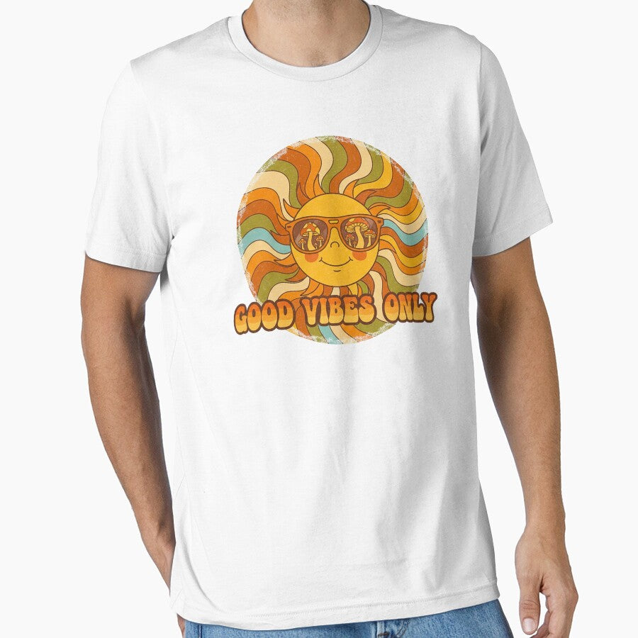 Retro Good Vibes Only by MrRares21 - Adult & Kids T-Shirts, Sweatshirts & Hoodies apparel design preview 1