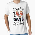 I Tackled 100 Days School Football 100Th T-Shirt - Graphic Print Men Women - T-Shirt, Sweatshirt, Hoodie