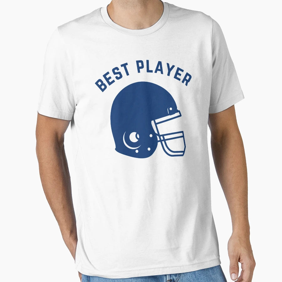Best Player Football Helmet T-Shirt - Minimalist Print Unisex - T-Shirt, Sweatshirt, Hoodie