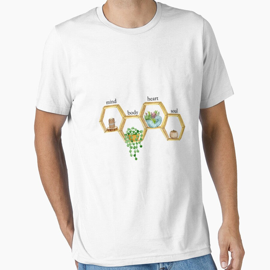 Wellness and Positivity planter Mind Body Heart Soul - Adult & Kids T-Shirts, Sweatshirts & Hoodies apparel design preview 1