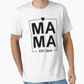 Mama Est 2024 Mothers Day T-Shirt - Trendy Graphic for Adults - T-Shirt, Sweatshirt, Hoodie