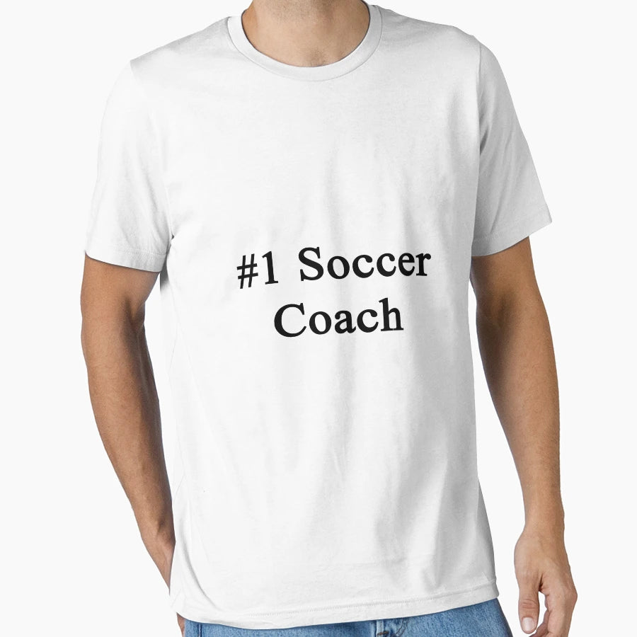 1 Soccer Coach T-Shirt - Minimalist Print Men Women - T-Shirt, Sweatshirt, Hoodie