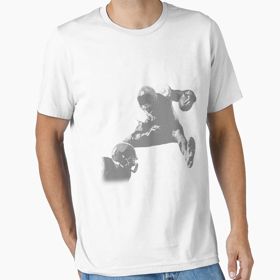 Hurdling Football Player T-Shirt - Casual Everyday Wear for Adults - T-Shirt, Sweatshirt, Hoodie