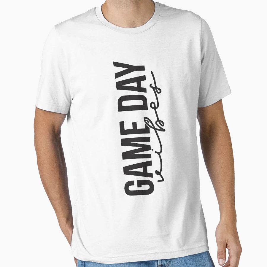 Game Day Vibes Football Volleyball T-Shirt - Custom Art Print for Adults - T-Shirt, Sweatshirt, Hoodie