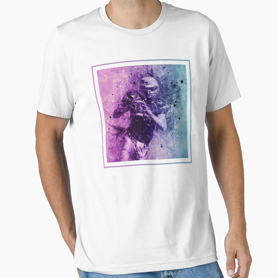 American Football Player Art T-Shirt - Minimalist Print for Adults - T-Shirt, Sweatshirt, Hoodie