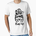Mom Life Soccer Lover Mothers Day T-Shirt - Minimalist Print for Adults - T-Shirt, Sweatshirt, Hoodie