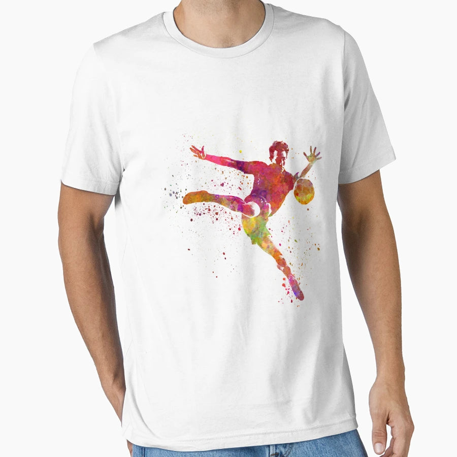 Football Player Wearing T-Shirt - Aesthetic Graphic Unisex - T-Shirt, Sweatshirt, Hoodie
