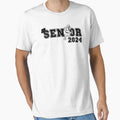 Typo Senior 2024 Running Football Player T-Shirt - Novelty Apparel Unisex - T-Shirt, Sweatshirt, Hoodie