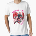 Valentines Day Heart American Football T-Shirt - Unique Graphic Unisex - T-Shirt, Sweatshirt, Hoodie