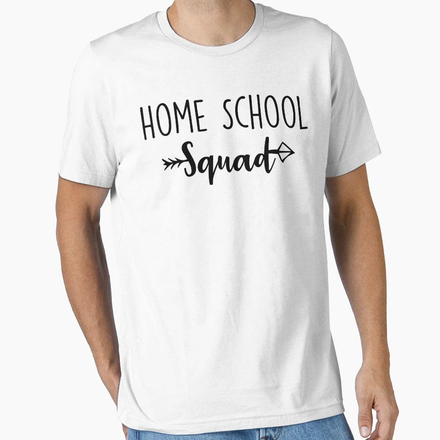 Home School Squad Home School Mom T-Shirt - Minimalist Print Unisex - T-Shirt, Sweatshirt, Hoodie