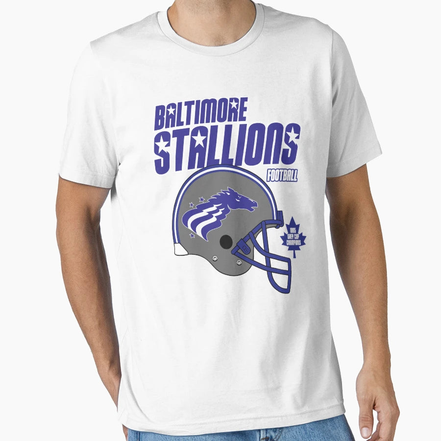 Baltimore Stallions Football T-Shirt - Novelty Apparel Men Women - T-Shirt, Sweatshirt, Hoodie