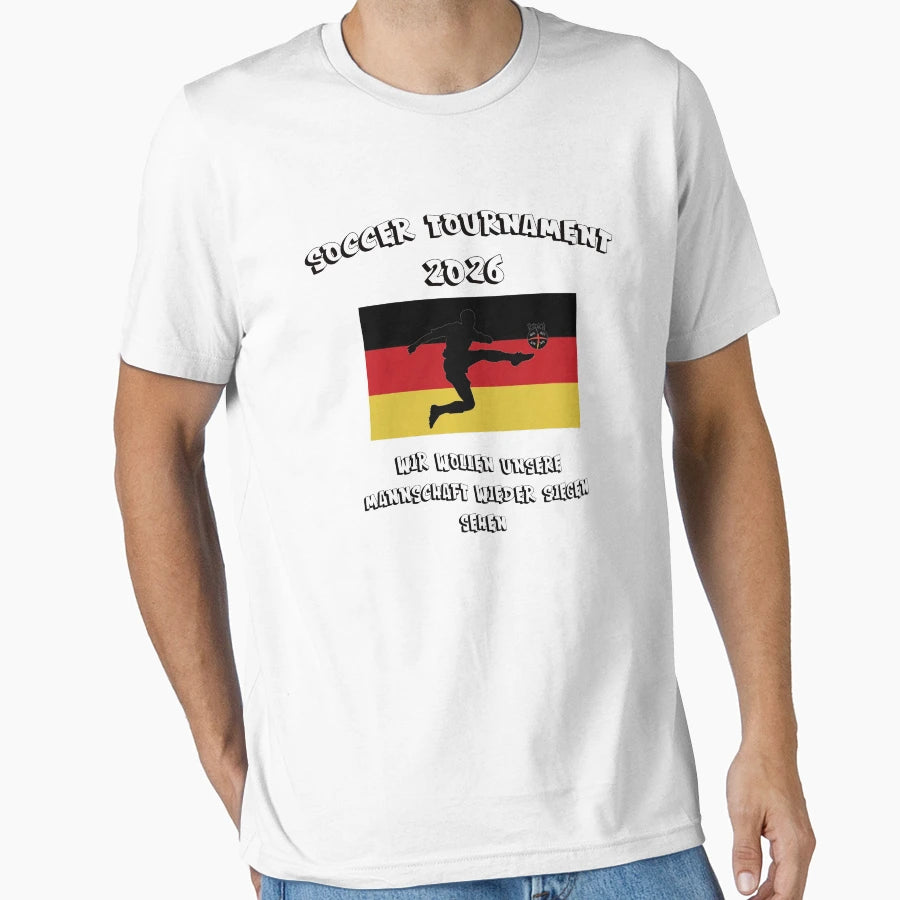 Team Germany Football 2026 Four Star T-Shirt - Novelty Apparel for Adults - T-Shirt, Sweatshirt, Hoodie