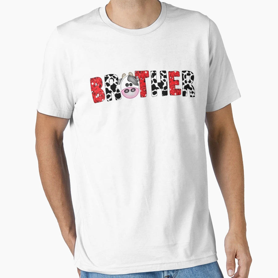 Brother Birthday Cow Farm Birthday Cow T-Shirt - Novelty Apparel for Adults - T-Shirt, Sweatshirt, Hoodie