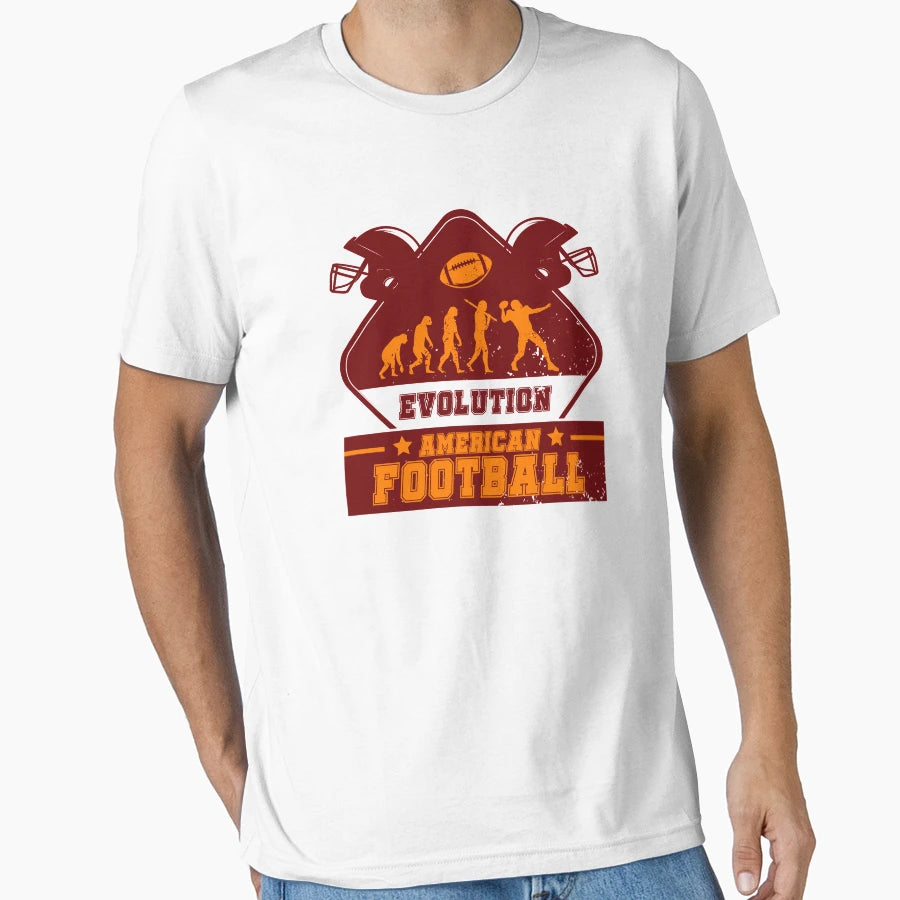 Evolution American Football T-Shirt - Minimalist Print Men Women - T-Shirt, Sweatshirt, Hoodie