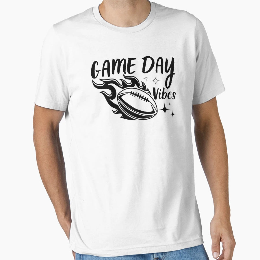 Game Day Vibes Football Soccer T-Shirt - Minimalist Print Unisex - T-Shirt, Sweatshirt, Hoodie