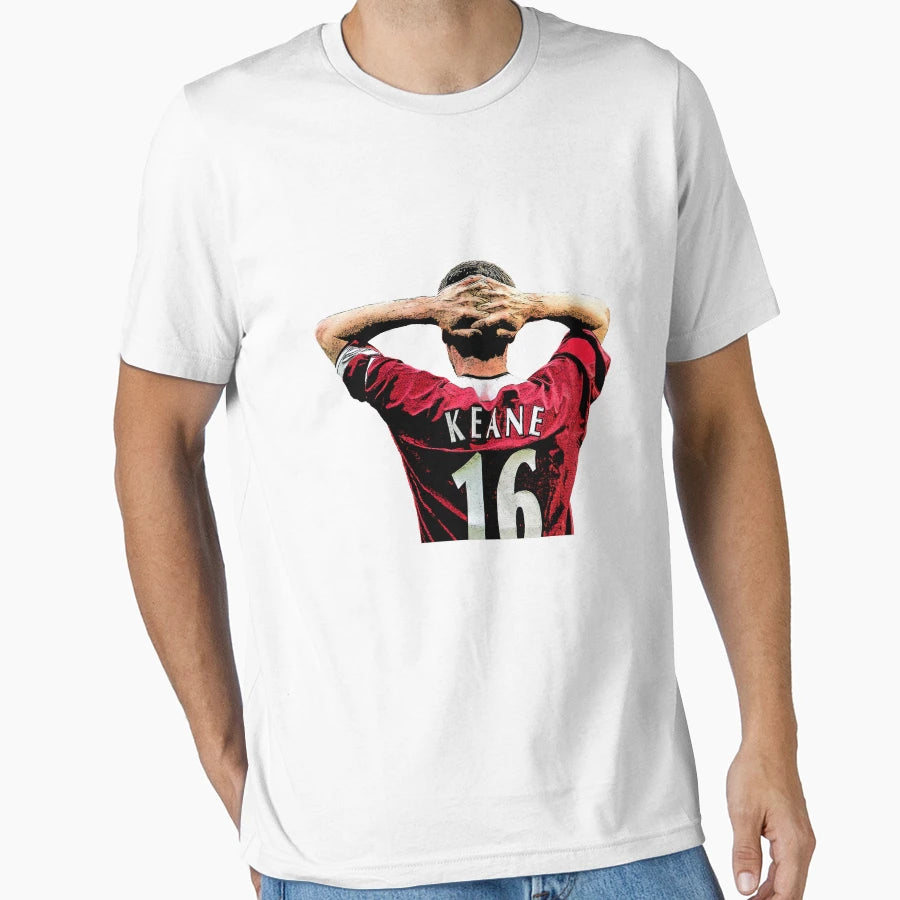 Roy Keane Keane Football T-Shirt - Custom Art Print Unisex - T-Shirt, Sweatshirt, Hoodie