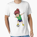 Dabbing Soccer Brazil Jersey T-Shirt - Casual Everyday Wear Men Women - T-Shirt, Sweatshirt, Hoodie