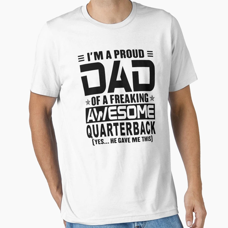 Im Proud Dad Freaking Awesome T-Shirt - Aesthetic Graphic for Adults - T-Shirt, Sweatshirt, Hoodie